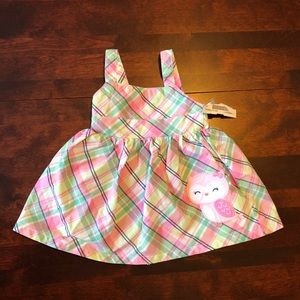 ‼️ 5/$40 Newborn plaid owl dress